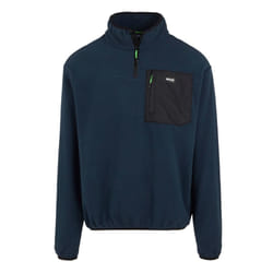 Regatta Mens Frankie Half Zip Fleece Top - S, Navy