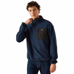 Regatta Mens Frankie Half Zip Fleece Top - S, Navy
