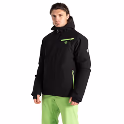 Dare 2B Mens Eagle II Ski Jacket - 3XL, Black/Green Flash