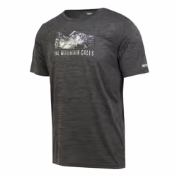 Regatta Mens Fingal VIII Mountain Marl T-Shirt - XL, Seal Grey