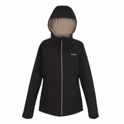 Regatta Womens/Ladies Frelton Waterproof Jacket - 14 UK, Black/Warm Taupe