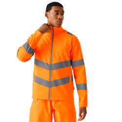 Regatta Mens Pro Contract Ablaze 2 Layer Hi-Vis Soft Shell Jacket - L, Orange