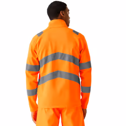 Regatta Mens Pro Contract Ablaze 2 Layer Hi-Vis Soft Shell Jacket - L, Orange
