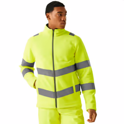 Regatta Professional Mens Pro Contract Thor Hi-Vis Fleece Jacket - M, Yellow