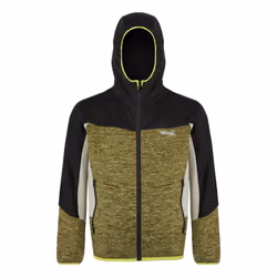 Regatta Childrens/Kids Dissolver IX Marl Full Zip Fleece Jacket - 3-4 Years, Nephrite Green/Black