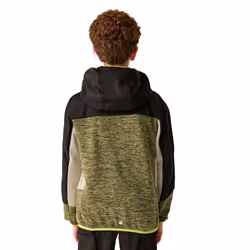 Regatta Childrens/Kids Dissolver IX Marl Full Zip Fleece Jacket - 3-4 Years, Nephrite Green/Black