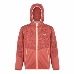 Regatta Childrens/Kids Dissolver IX Marl Full Zip Fleece Jacket - 9-10 Years, Red Sky/Mineral Red