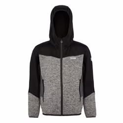 Regatta Childrens/Kids Dissolver IX Marl Full Zip Fleece Jacket - 7-8 Years, Mineral Grey/Black