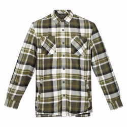 Regatta Mens Thamos Checked Long-Sleeved Shirt - 3XL, Dark Khaki Check