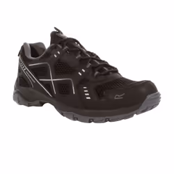 Regatta Mens Vendeavour Waterproof Walking Shoes - 10 UK, Black/Granite