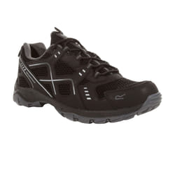 Regatta Mens Vendeavour Waterproof Walking Shoes - 10 UK, Black/Granite