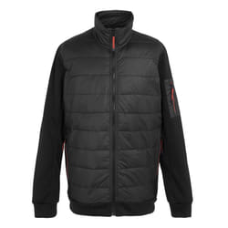 Regatta Mens Colliston Baffled Fleece Jacket - S, Black/Red Ochre