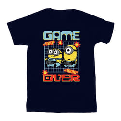 Minions Boys Game Over T-Shirt - 13 Years, Navy