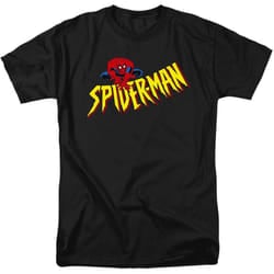 Spider-Man Mens Crawler T-Shirt - 4XL, Black
