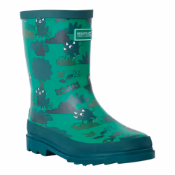 Regatta Childrens/Kids Mudplay II Stompy The Dinosaur Wellington Boots - 9 UK Child, Green