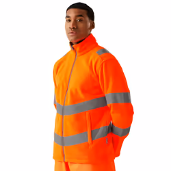 Regatta Unisex Adult Pro Contract Thor High-Vis Fleece Jacket - XXL, Orange