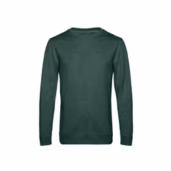 B&C Mens Set In Sweatshirt - XS, Heather Dark Green