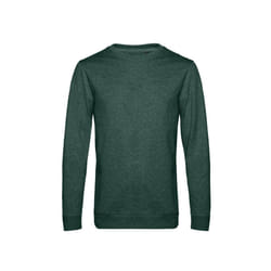 B&C Mens Set In Sweatshirt - XS, Heather Dark Green