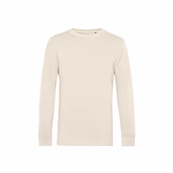 B&C Mens Organic Crew Neck Sweat - L, Off White
