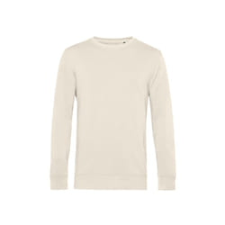 B&C Mens Organic Crew Neck Sweat - L, Off White