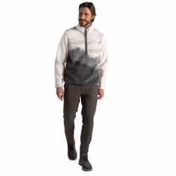 Craghoppers Mens National Trust Hathers Half Zip Fleece Top - XL, Laurel Green
