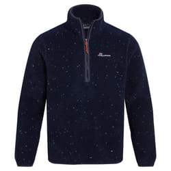 Craghoppers Mens Tatton Flecked Half Zip Fleece Top - S, Blue Navy