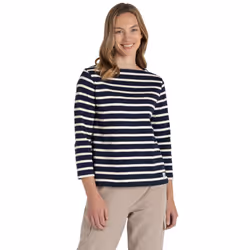 Craghoppers Womens/Ladies Painne Stripe Long-Sleeved Top - 18 UK, Blue Navy