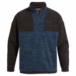 Craghoppers Mens Esk Colour Block Melange Half Zip Fleece Top - S, Blue Stone
