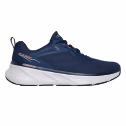 Skechers Mens Edgeride Exxo Relaxed Fit Trainers - 7 UK, Navy/Orange
