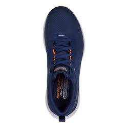 Skechers Mens Edgeride Exxo Relaxed Fit Trainers - 7 UK, Navy/Orange