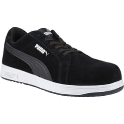 Puma Safety Mens Iconic Suede Low Safety Trainers - 6 UK, Black