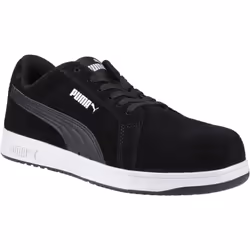 Puma Safety Mens Iconic Suede Low Safety Trainers - 12 UK, Black