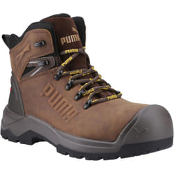 Puma Safety Mens Iron Leather Heavy Duty Safety Boots - 12 UK, Brown/Black