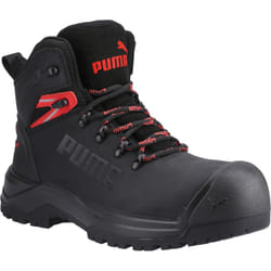 Puma Safety Mens Iron Leather Heavy Duty Safety Boots - 12 UK, Black/Red