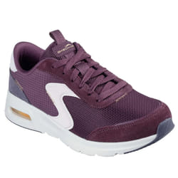 Skechers Womens/Ladies Skech-Air Court Air Wave Suede Trainers - 6 UK, Burgundy/White