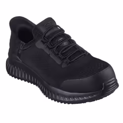 Skechers Mens Tilido Fletchit Composite Toecap Safety Trainers - 6 UK, Black