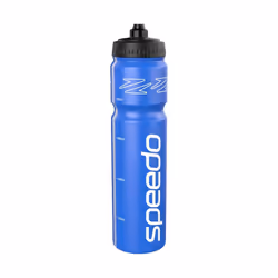 Speedo Logo 1000ml Water Bottle - 1L, Blue/White