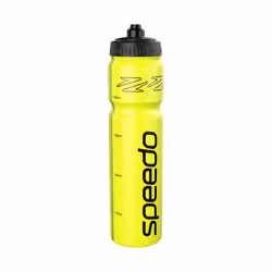 Speedo Logo 1000ml Water Bottle - 1L, Yellow/White