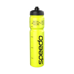 Speedo Logo 1000ml Water Bottle - 1L, Yellow/White