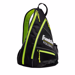 Franklin Logo Pickleball Sling backpack - One Size, Black/Optic Yellow
