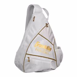 Franklin Logo Pickleball Sling backpack - One Size, White/Gold