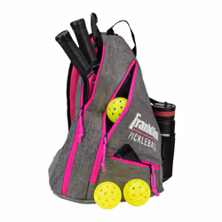 Franklin Logo Pickleball Sling backpack - One Size, Grey/Pink