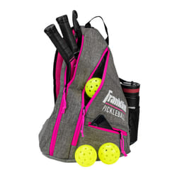 Franklin Logo Pickleball Sling backpack - One Size, Grey/Pink
