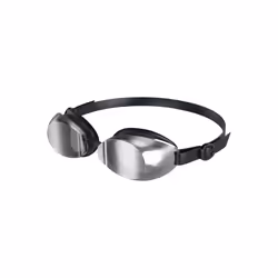 Speedo Unisex Adult Jet 2.0 Swimming Goggles - One Size, Black/Chrome