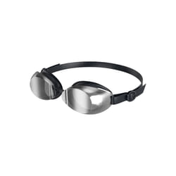 Speedo Unisex Adult Jet 2.0 Swimming Goggles - One Size, Black/Chrome