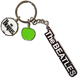 The Beatles Drum & Apple Charms Logo Keyring