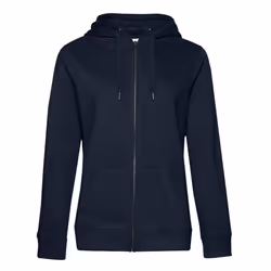B&C Womens/Ladies Queen Full Zip Hoodie - M, Navy