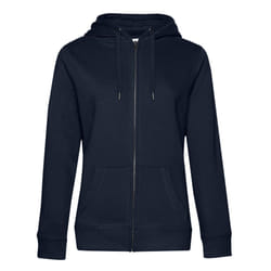 B&C Womens/Ladies Queen Full Zip Hoodie - M, Navy
