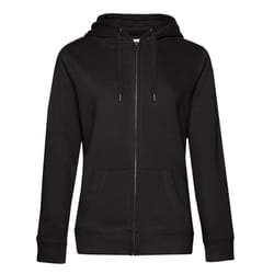B&C Womens/Ladies Queen Full Zip Hoodie - XS, Black Pure