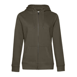 B&C Womens/Ladies Queen Full Zip Hoodie - XS, Khaki Brown